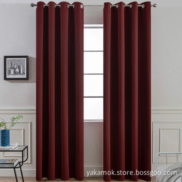 Burgunder Red Blackout Vorhänge 84 Zoll lang